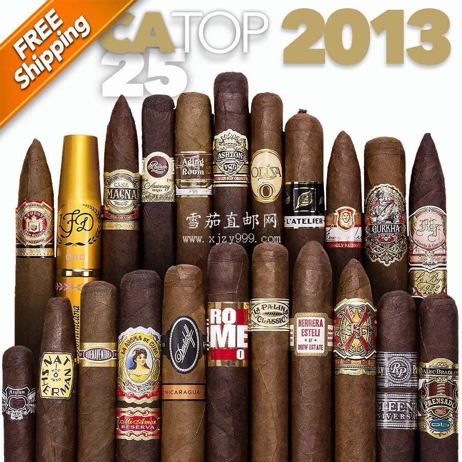 雪茄迷杂志排名前25位2013年组合包/Cigar Aficionado Top 25 Cigars of 2013 Sampler
